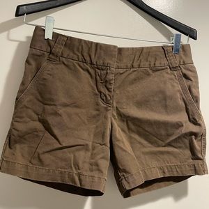 Women’s 4 J Crew Chino Shorts Brown